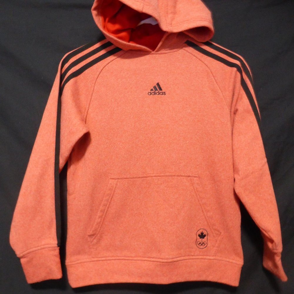 Adidas Climawarm Hooded Sweatshirt Small Orange HD4829